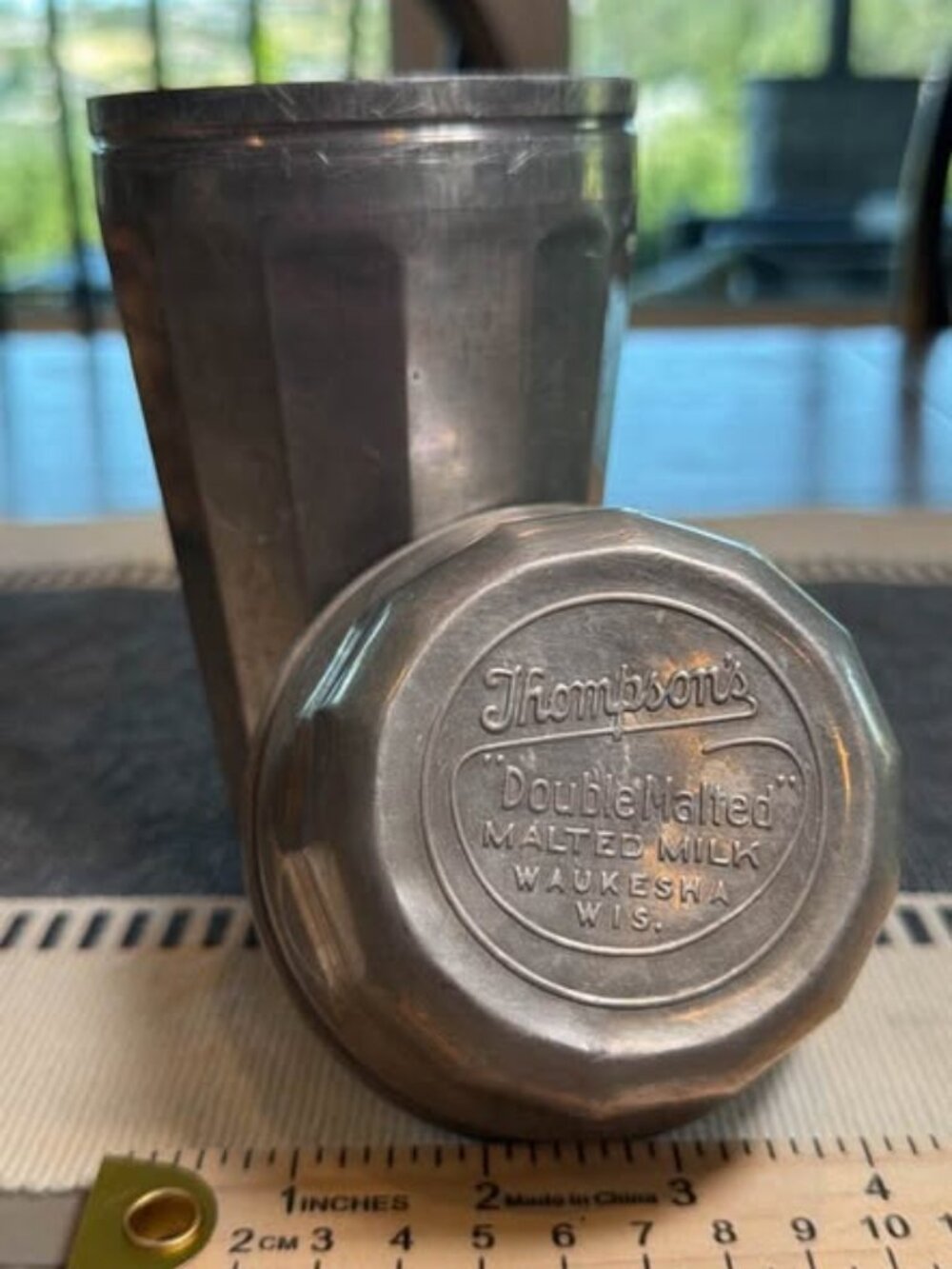 Vintage Thompson's Double Malted Milk Shaker Waukesha Wis.